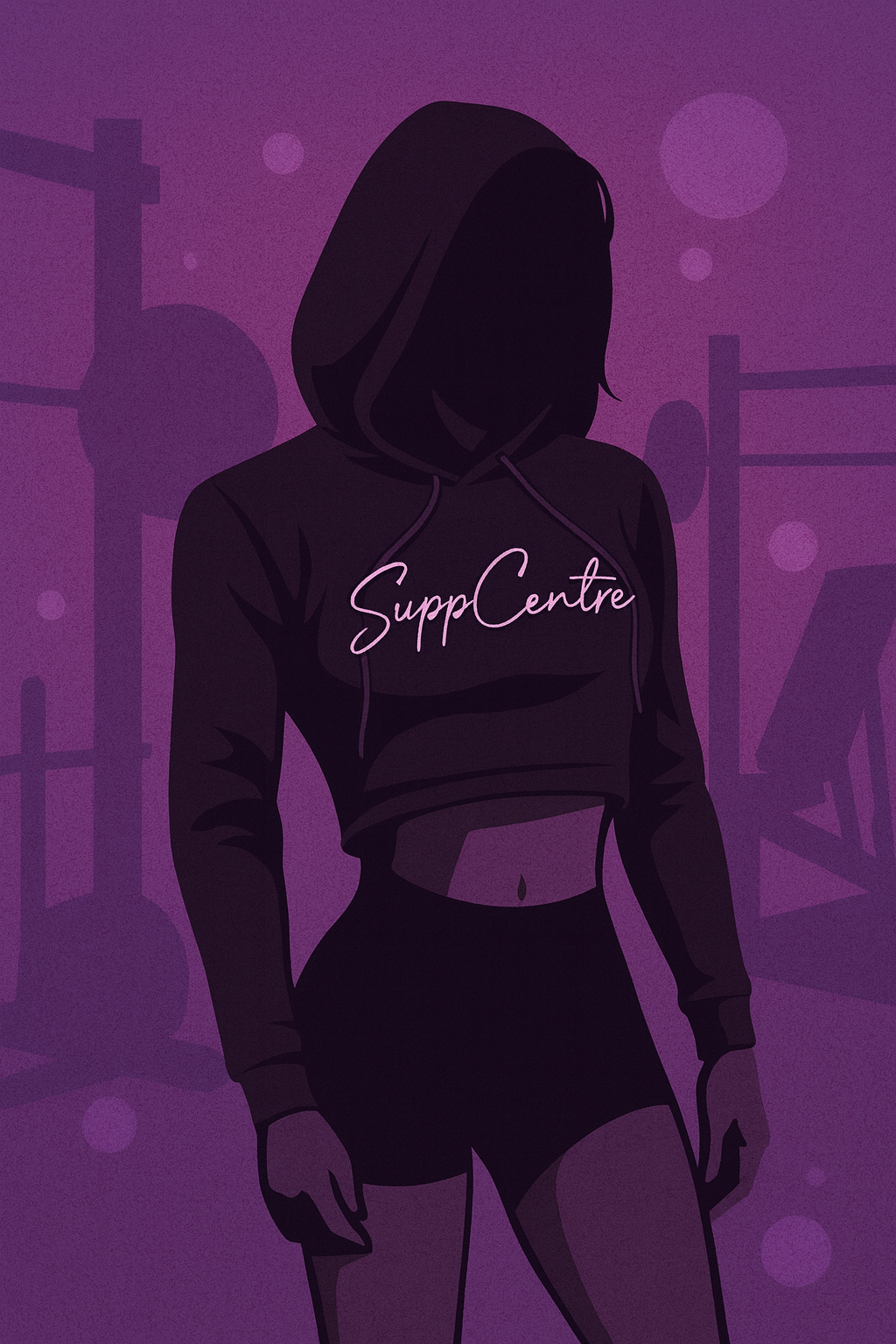 SuppCentre Women's Cropped Hoodie