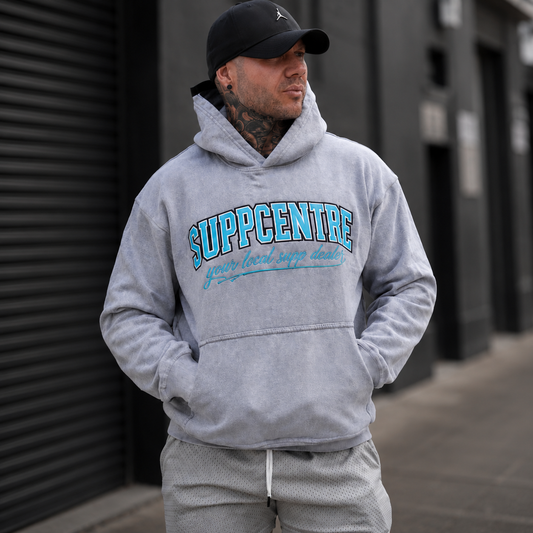 Acid Wash Oversize Hoodie – SuppCentre (Heavyweight Fitness & Gym Hoodie)