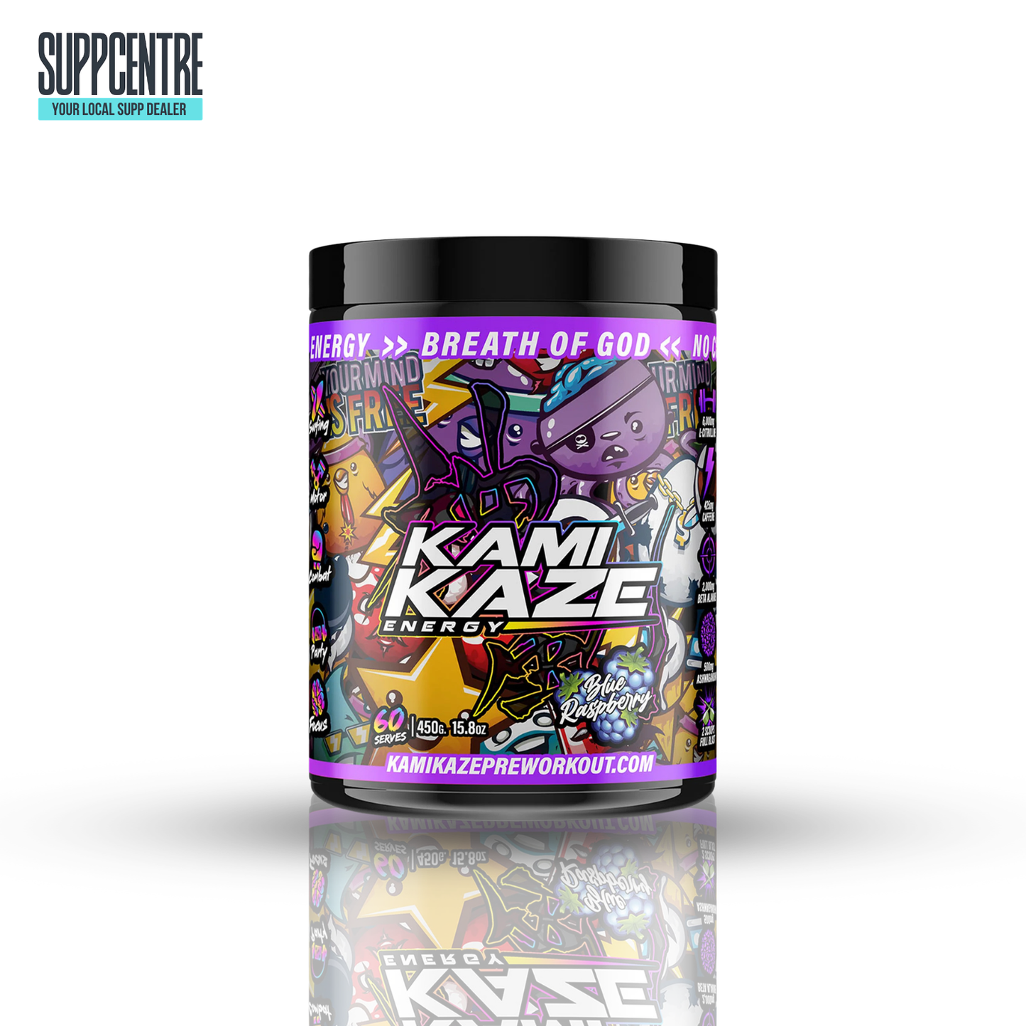 Kamikaze Pre-Workout – Athletic Sport (High Stim Energy & Focus Pre Workout)