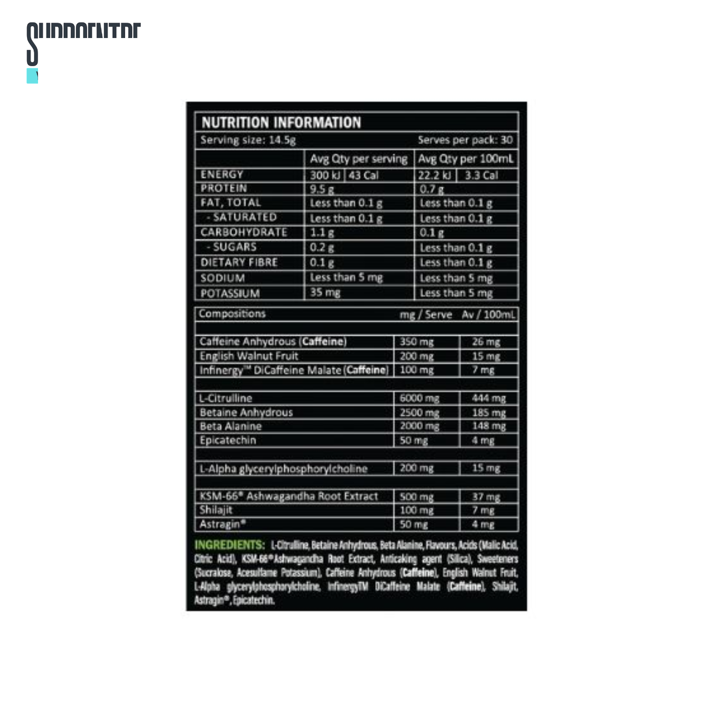 Kamikaze Pre-Workout – Athletic Sport (High Stim Energy & Focus Pre Workout)